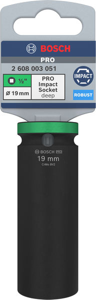 PRO Impact Steckschlüsselsatz, 1/2", 19&nbsp;mm, tief Produktbild img2 L