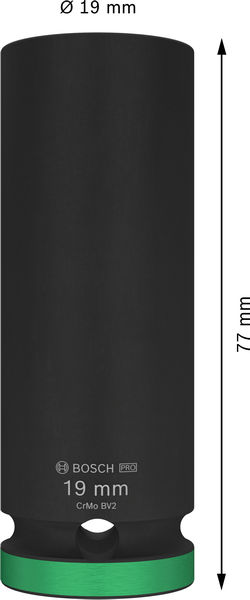 PRO Impact Steckschlüsselsatz, 1/2", 19&nbsp;mm, tief Produktbild img3 L