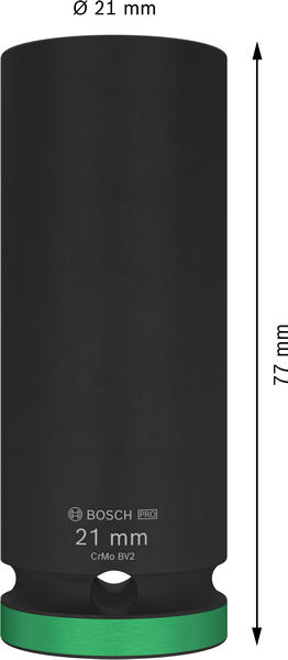 PRO Impact Steckschlüsselsatz, 1/2", 21&nbsp;mm, tief Produktbild img3 L