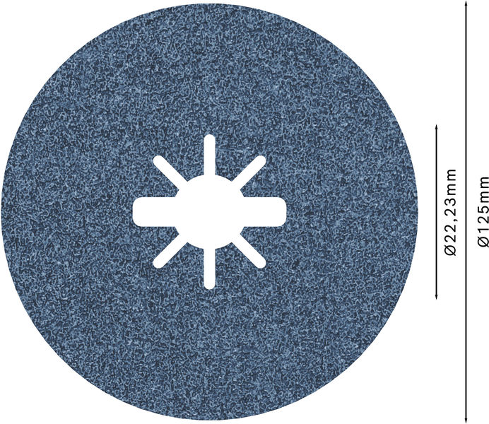 PRO R574 X-Lock Fiberscheibe, 125&nbsp;mm, G60 Produktbild img3 L