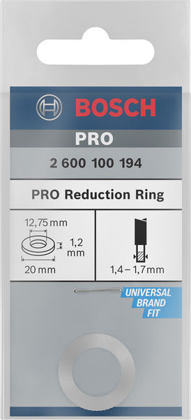 Reduzierring für PRO Kreissägeblatt, 20 x 1,2 x 12,75&nbsp;mm Produktbild img2 L