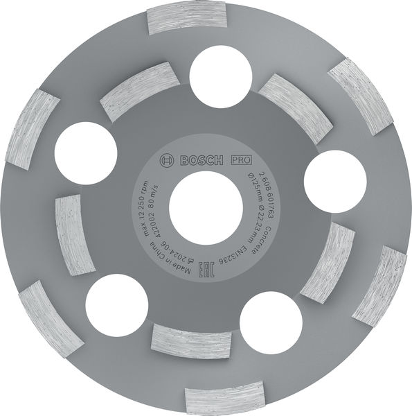 PRO Abrasive Topfscheibe, 50 x 125&nbsp;mm, 22,23&nbsp;mm Produktbild img1 L