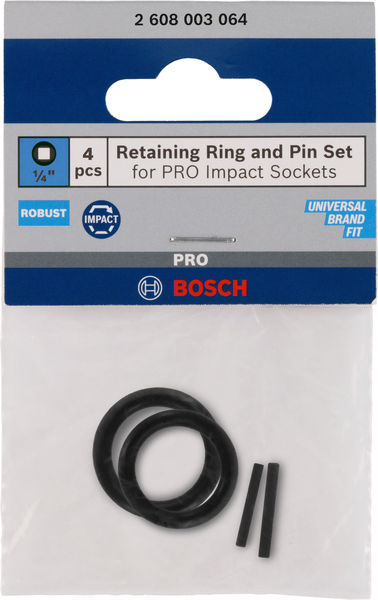 Set mit Haltering und Stift für PRO Impact Steckschlüsseleinsätze,1/4", 4-tlg. Produktbild img1 L