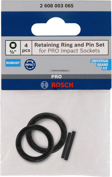 Set mit Haltering und Stift für PRO Impact Steckschlüsseleinsätze,3/8", 4-tlg. Produktbild img1 L