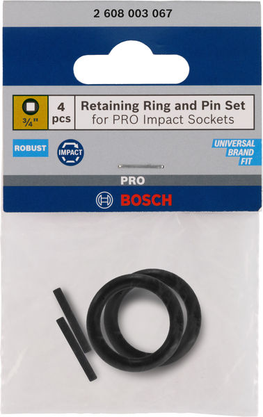 Set mit Haltering und Stift für PRO Impact Steckschlüsseleinsätze,3/4", 4-tlg. Produktbild img1 L