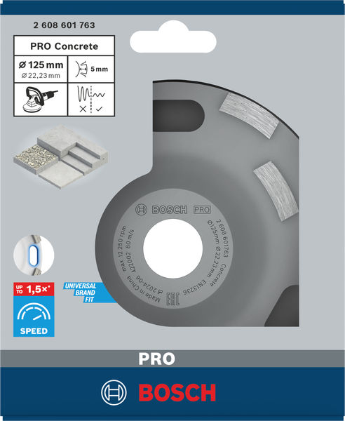 PRO Concrete Topfscheibe, 50&nbsp;x&nbsp;125&nbsp;mm, 22,23&nbsp;mm Produktbild img2 L
