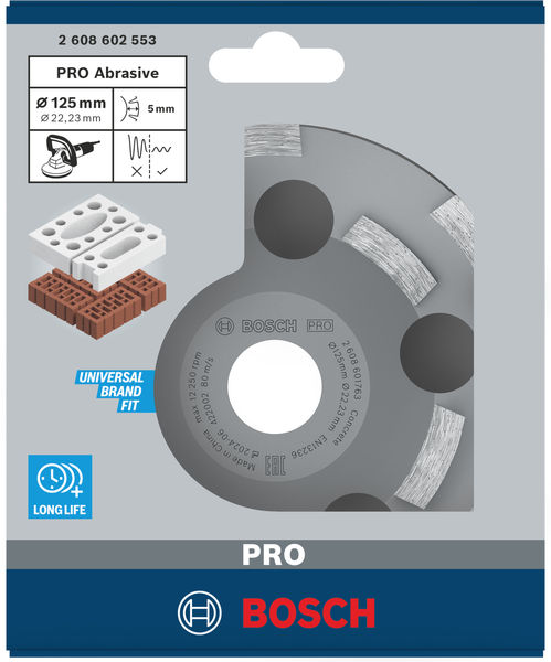 PRO Abrasive Topfscheibe, 50 x 125&nbsp;mm, 22,23&nbsp;mm Produktbild img3 L