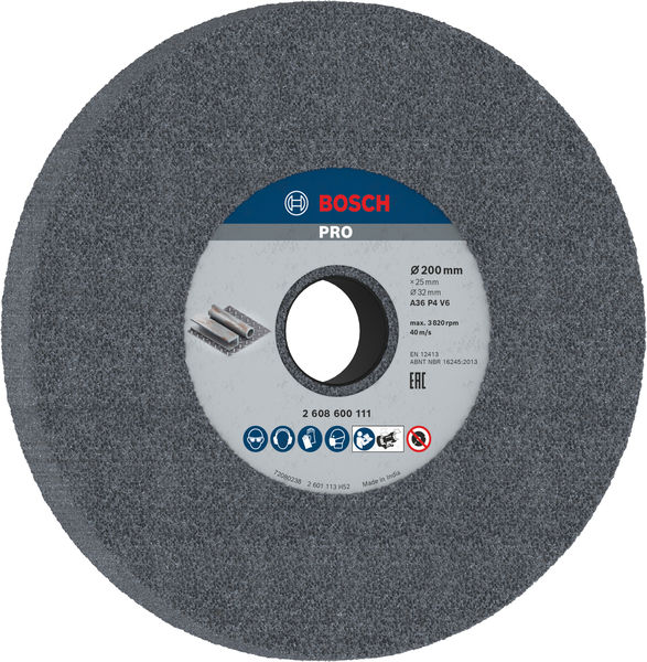 PRO Metal Schleifscheibe, 200 x 25 x 32&nbsp;mm, G36 Produktbild img1 L
