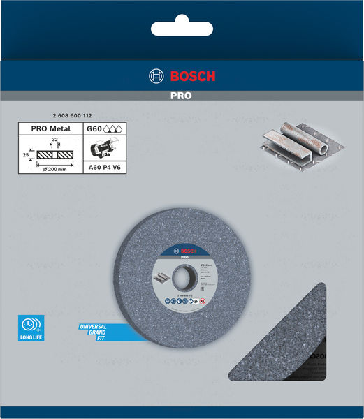 PRO Metal Schleifscheibe, 200 x 25 x 32 mm, G60 Produktbild img2 L