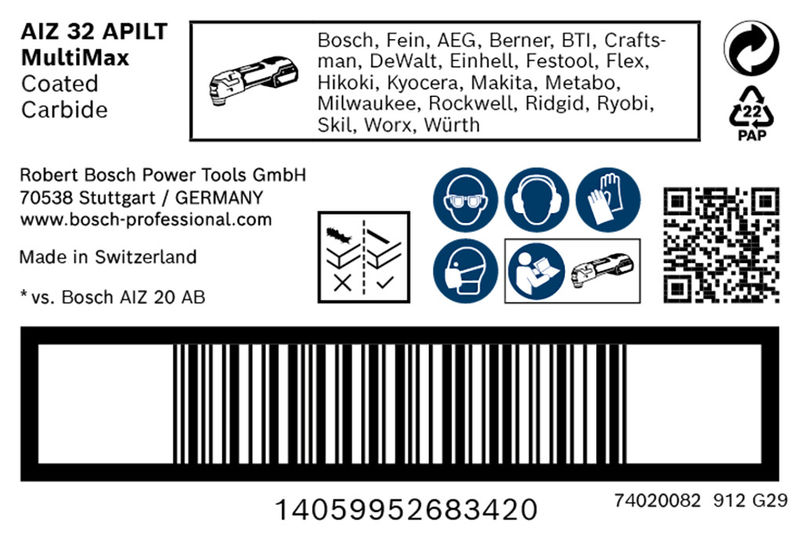 EXPERT MultiMax AIZ 32 APILT Tauchsägeblatt für Multifunktionswerkzeuge, 25?tlg. Produktbild img2 L