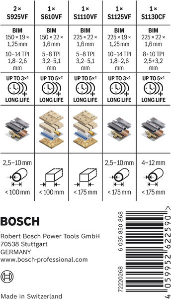 PRO Demolition Säbelsägeblatt Set, 6-tlg. Produktbild img4 L