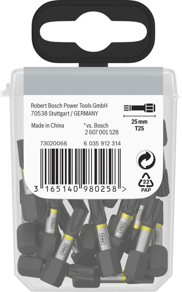 PRO Torx Impact Bit, T25, 25 mm, Display, 10 x 25-tlg Produktbild img3 L