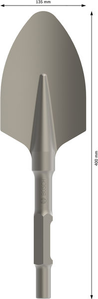 PRO HEX 30-4C Spatmeißel, gerundet, 135 x 400&nbsp;mm Produktbild img4 L