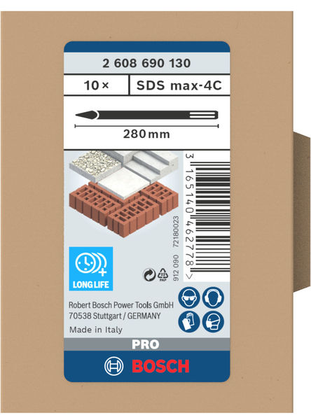 PRO SDS max-4C Spitzmeißel-Set, 280 mm, 10-tlg. Produktbild img3 L