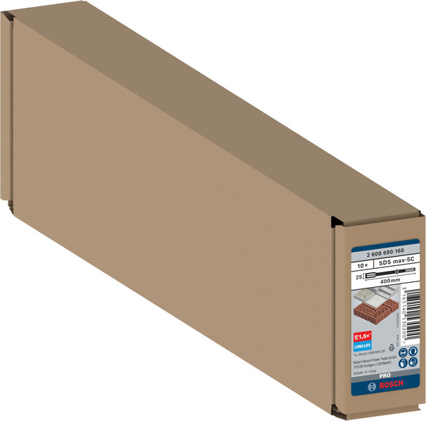 PRO SDS max-5C Flachmeißel-Set, 25 x 400&nbsp;mm, 10-tlg. Produktbild img2 L