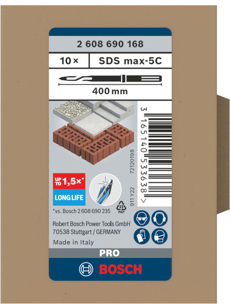 PRO SDS max-5C Spitzmeißel-Set, 400 mm, 10-tlg. Produktbild img3 L