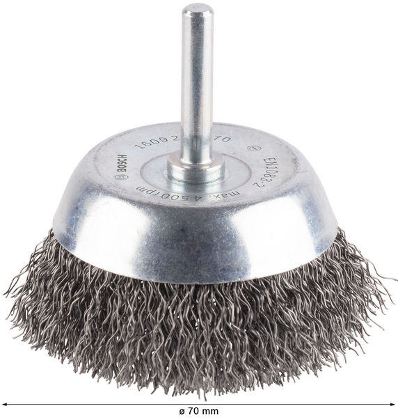 PRO&nbsp;Metal clean Topfbürste, zylindrischer Schaft, 70 x 0,3&nbsp;mm Produktbild img4 L