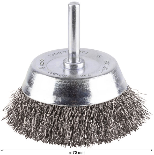 PRO&nbsp;Metal clean Topfbürste, zylindrischer Schaft, 70 x 0,2&nbsp;mm Produktbild img4 L