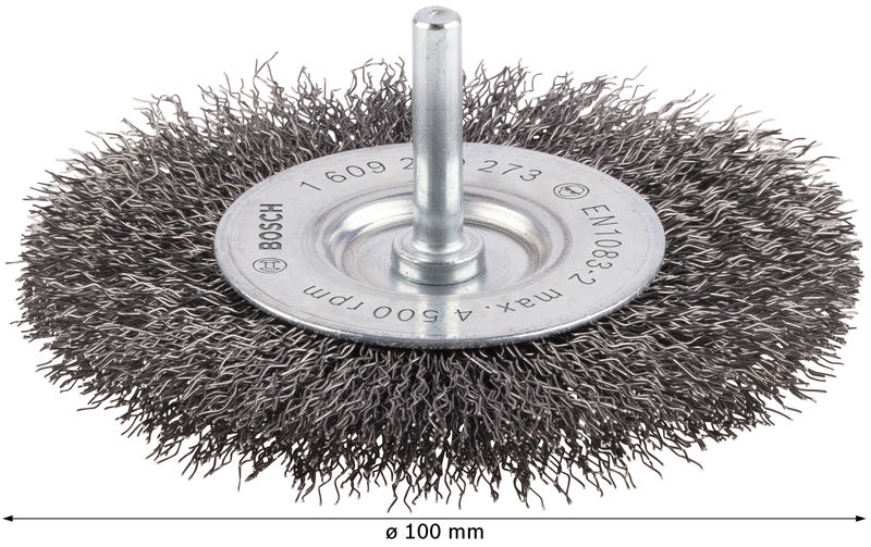 PRO Metal clean Scheibenbürste, zylindrischer Schaft, 100 x 0,3&nbsp;mm Produktbild img4 L