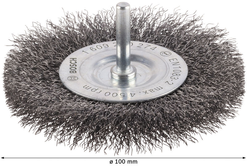 PRO Metal clean Scheibenbürste, zylindrischer Schaft, 100 x 0,2&nbsp;mm Produktbild img4 L