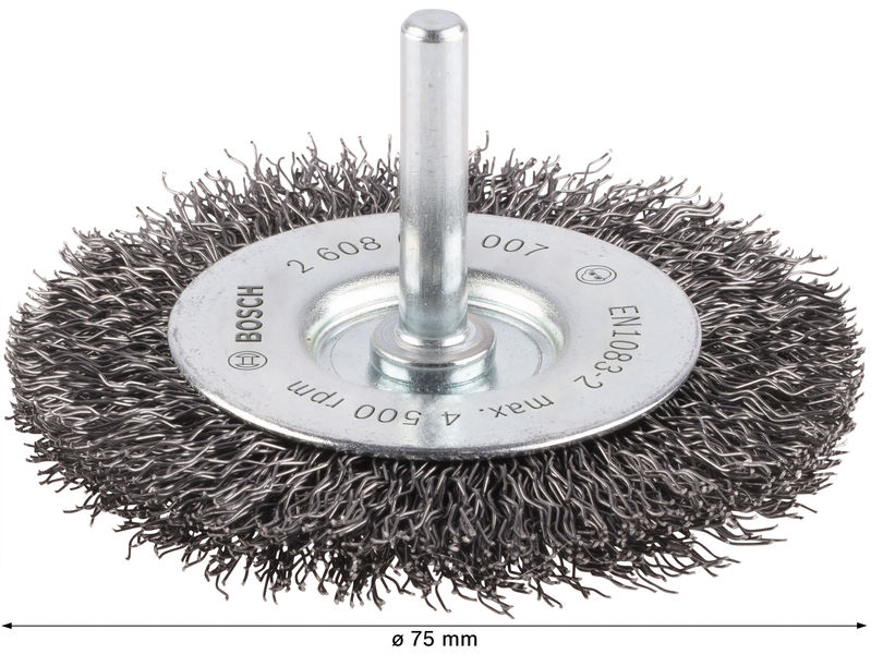 PRO Metal clean Scheibenbürste, gerader Schaft, 75 x 0,3&nbsp;mm Produktbild img4 L