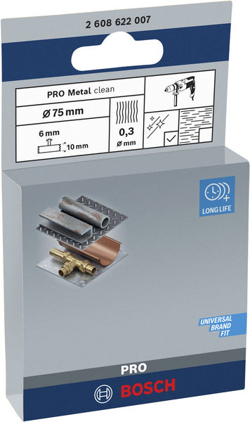 PRO Metal clean Scheibenbürste, gerader Schaft, 75 x 0,3&nbsp;mm Produktbild img2 L