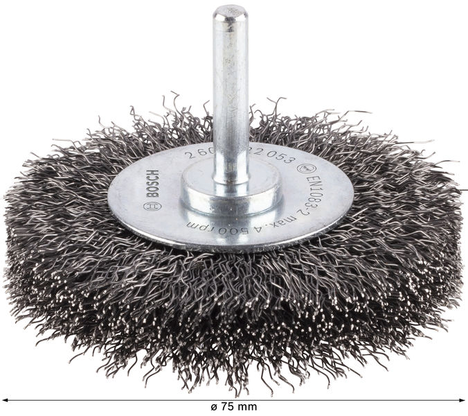 PRO Metal clean Scheibenbürste, gerader Schaft, 75 x 0,3&nbsp;mm Produktbild img4 L