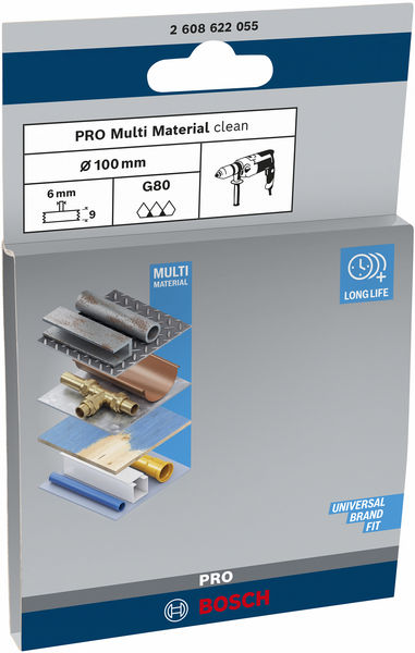 PRO Multi Material clean Scheibenbürste, gerader Schaft, 100 x 1&nbsp;mm Produktbild img2 L