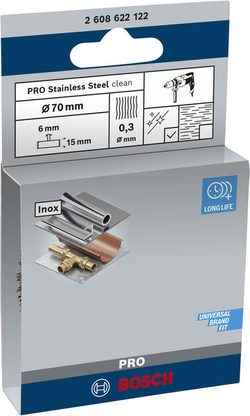 PRO Stainless Steel clean Scheibenbürste, gerader Schaft, 70 x 0,3&nbsp;mm Produktbild img2 L