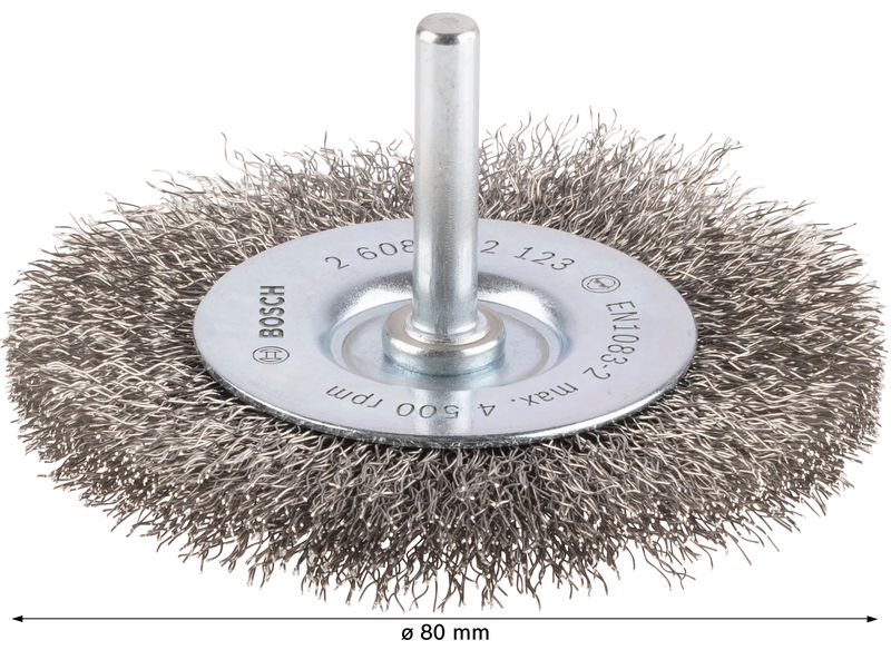 PRO Stainless Steel clean Scheibenbürste, gerader Schaft, 80 x 0,2&nbsp;mm Produktbild img4 L