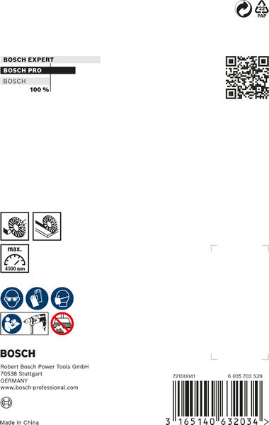 PRO Stainless Steel clean Scheibenbürste, gerader Schaft, 80 x 0,2&nbsp;mm Produktbild img3 L