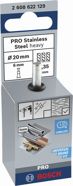 PRO Stainless Steel heavy Pinselbürste, gerader Schaft, 19 x 0,35&nbsp;mm Produktbild img2 L