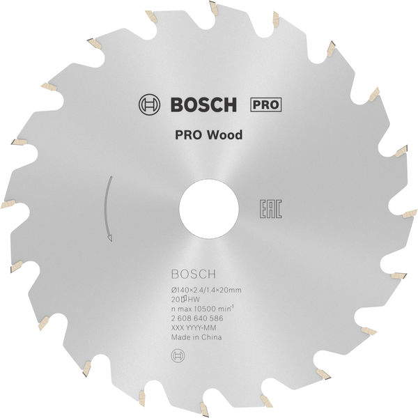 PRO Wood Kreissägeblatt, 140&nbsp;x&nbsp;2,4&nbsp;x&nbsp;20&nbsp;mm, Z20 Produktbild img1 L