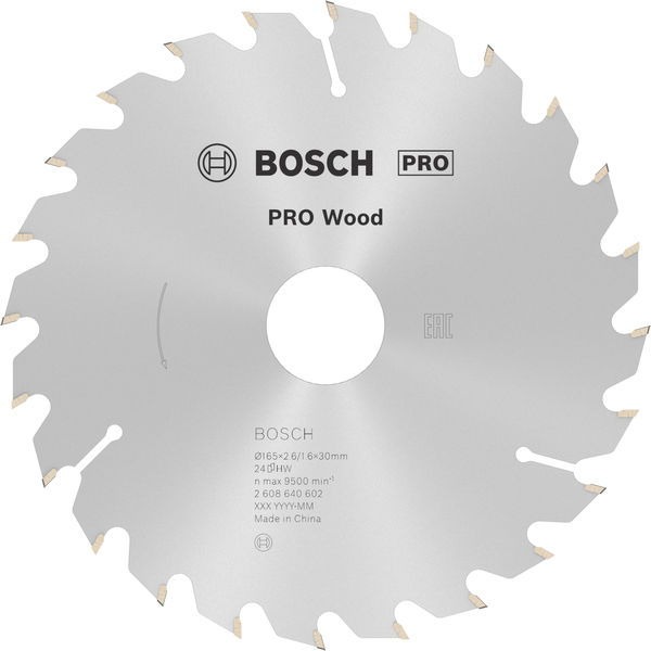 PRO Wood Kreissägeblatt, 165&nbsp;x&nbsp;2,6&nbsp;x&nbsp;30&nbsp;mm, Z24 Produktbild img1 L