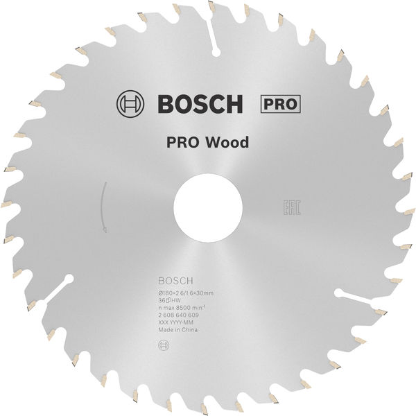 PRO Wood Kreissägeblatt, 180&nbsp;x&nbsp;2,6&nbsp;x&nbsp;30&nbsp;mm, Z36 Produktbild img1 L
