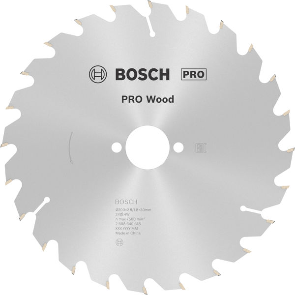 PRO Wood Kreissägeblatt, 200&nbsp;x&nbsp;2,8&nbsp;x&nbsp;30&nbsp;mm, Z24 Produktbild img1 L