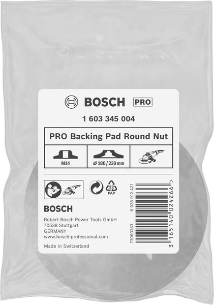 PRO Stützteller Round Nut, M14, 180; 230 mm Produktbild img2 L