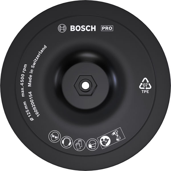 PRO Stützteller 125&nbsp;x&nbsp;8&nbsp;mm, Klettverschluss Produktbild img1 L