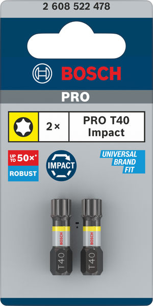 PRO Torx Impact Bit, T40, 25&nbsp;mm, 2-tlg. Produktbild img3 L
