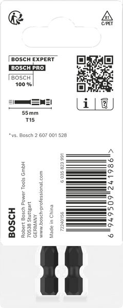 PRO Torx Impact Bit, T15, 55&nbsp;mm, 2-tlg. Produktbild img4 L