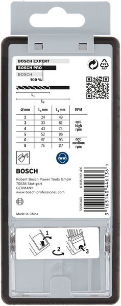 PRO Metal HSS-G Spiralbohrer Set, 6-tlg. Produktbild img4 L