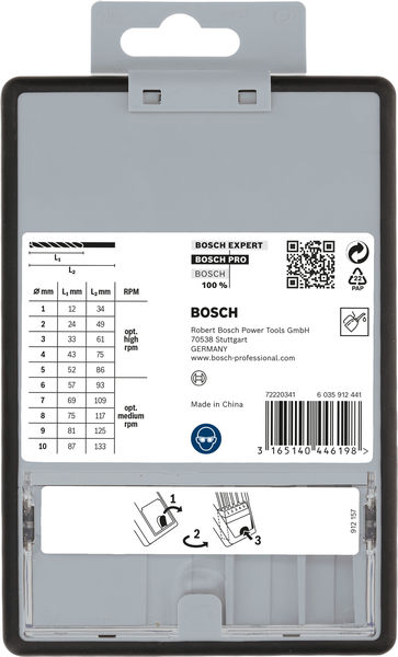 PRO Metal HSS-G Spiralbohrer Set, 10-tlg. Produktbild img4 L