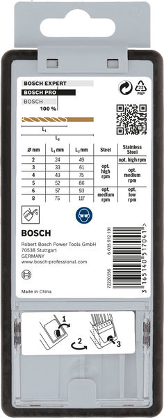 PRO Stainless Steel HSS-Co Spiralbohrer-Set, 6-tlg. Produktbild img4 L