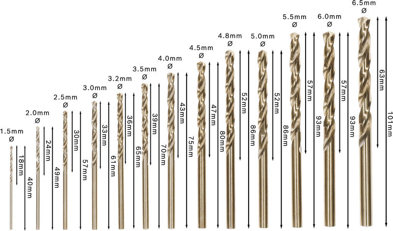 PRO Stainless Steel HSS-Co Spiralbohrer-Set, 13-tlg. Produktbild img5 L