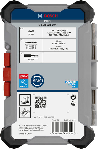 PRO Impact Schrauberbit Set, 20-tlg. Produktbild img4 L