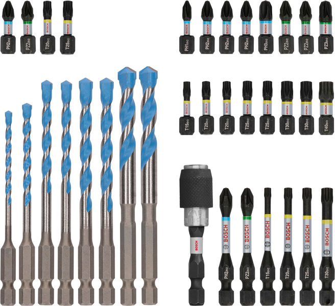 PRO Impact Schrauberbits und Multi Construction Bohrer Set, 35-tlg. Produktbild img1 L