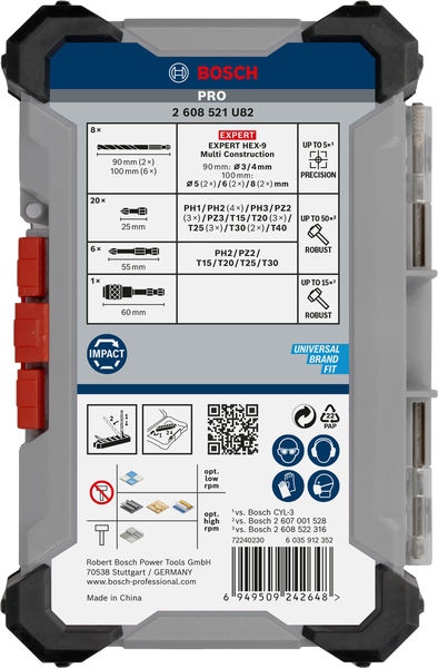 PRO Impact Schrauberbits und Multi Construction Bohrer Set, 35-tlg. Produktbild img4 L