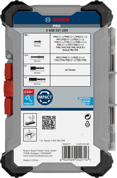 PRO Impact Schrauberbit Set, 50-tlg. Produktbild img4 L