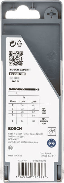 PRO Metal HSS-G Hex Spiralbohrer Set, 5-tlg. Produktbild img4 L