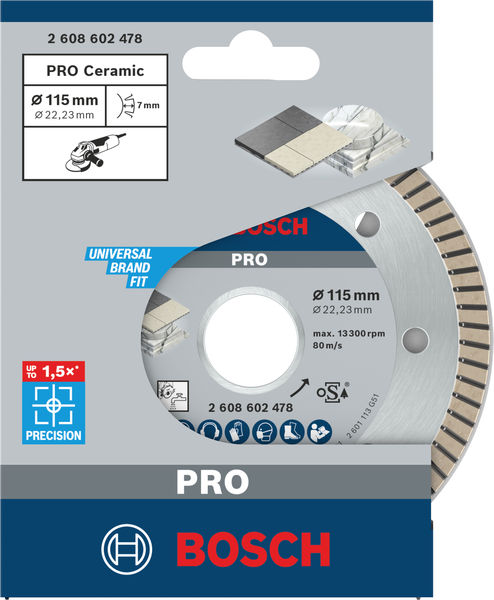 PRO Ceramic Diamanttrennscheibe, 115 x 22,23&nbsp;mm Produktbild img3 L